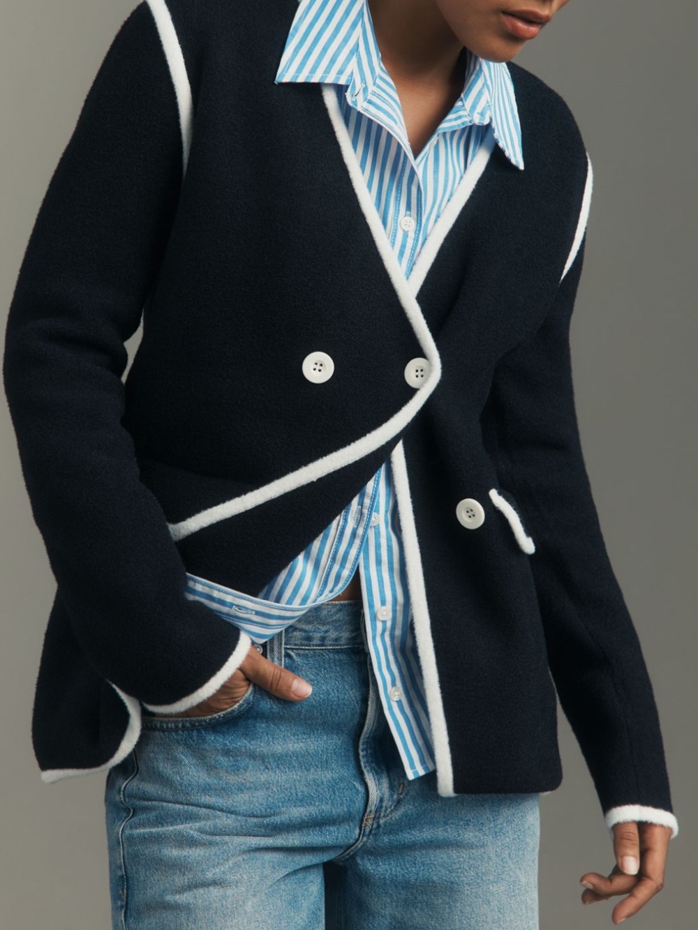 ANTHROPOLOGIE➕NVLT Knit Blazer NWT